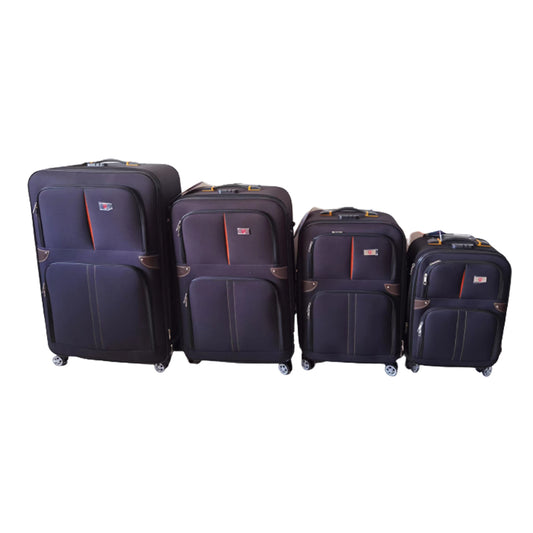 018 - Soft side Luggage with Spinner Wheels, 4-Piece Set (20"/24"/28"/32")