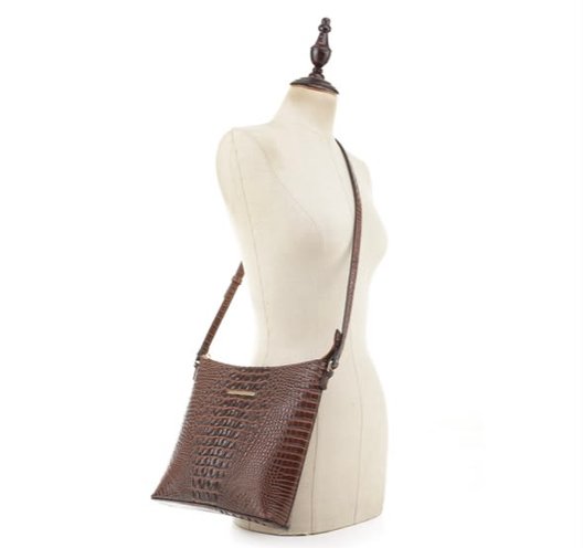 PMEJ91518 Refined Crocodile Elegance Shoulder Bag