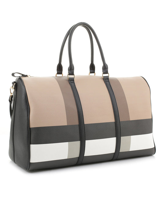 PMDX91188B Fashion Plaid Pattern Duffle Bag - Weekender Bag