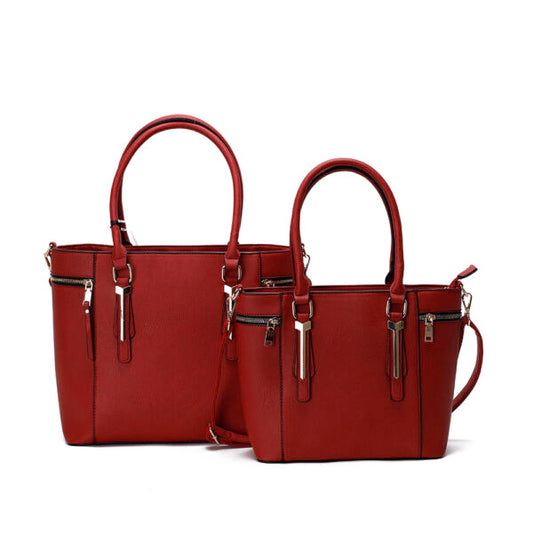 PML1521_RD 2-in-1 Fashion Shopper Set