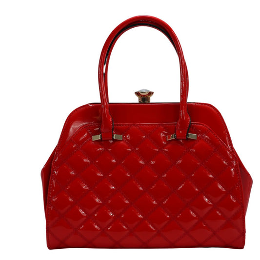 PMEL0762 Shiny Patent Leather Handbags Shoulder Bags Fashion Satchel Purses Top Handle Bags for Women
